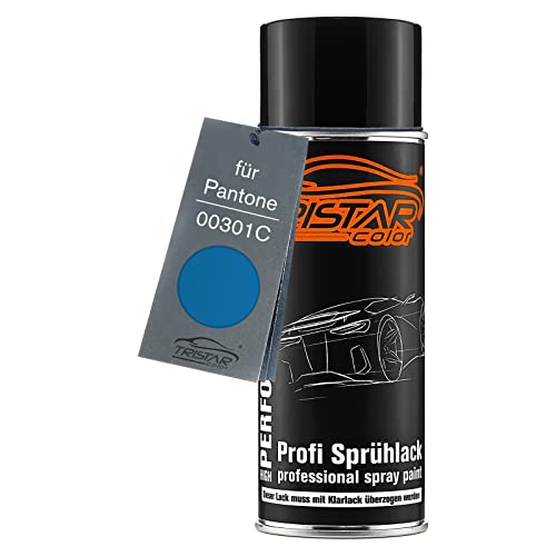 TRISTARcolor Autolack Spraydose für Pantone 00301C 301C Blue Basislack Sprühdose 400ml von TRISTARcolor