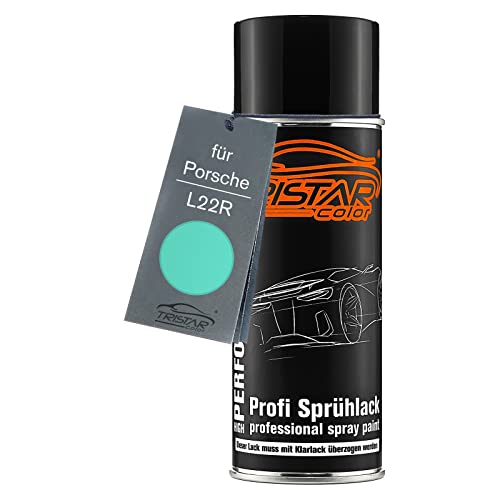 TRISTARcolor Autolack Spraydose für Porsche L22R Mintgrün Basislack Sprühdose 400ml von TRISTARcolor