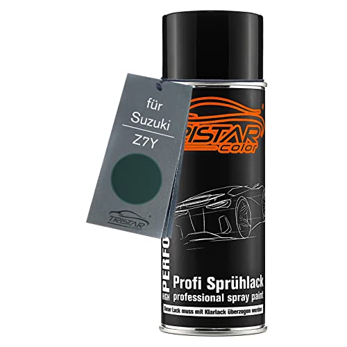 TRISTARcolor Autolack Spraydose für Suzuki Z7Y Grove Green II Perl Metallic Basislack Sprühdose 400ml von TRISTARcolor