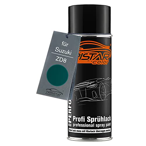 TRISTARcolor Autolack Spraydose für Suzuki ZD8 Turquoise Green Metallic Basislack Sprühdose 400ml von TRISTARcolor