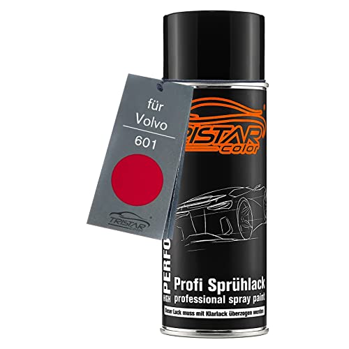 TRISTARcolor Autolack Spraydose für Volvo 601 Classic Red Basislack Sprühdose 400ml von TRISTARcolor