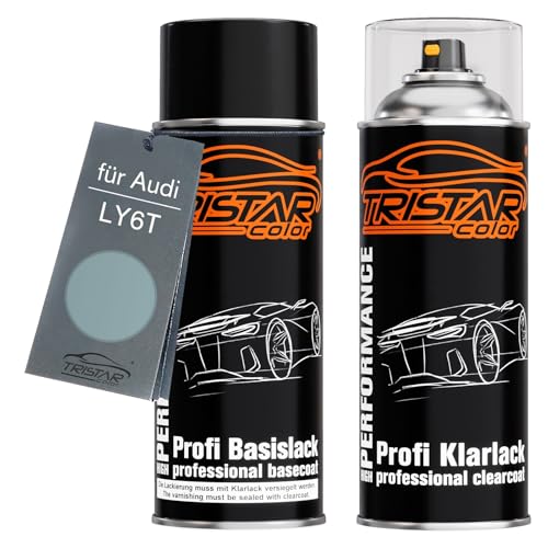 TRISTARcolor Autolack Spraydosen Set für Audi LY6T Aquamarin Metallic Basislack Klarlack Sprühdose 400ml TRISTARcolor Autolack Spraydosen Set für Audi LY6T Aquamarin Metallic Basislack Klarlack Sprühdose 400ml von TRISTARcolor