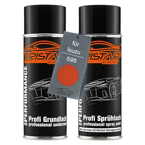 TRISTARcolor Autolack Spraydosen Set für Isuzu 595 Namibu Orange Perl Grundlack Basislack Sprühdose 400ml TRISTARcolor Autolack Spraydosen Set für Isuzu 595 Namibu Orange Perl Grundlack Basislack Sprühdose 400ml von TRISTARcolor