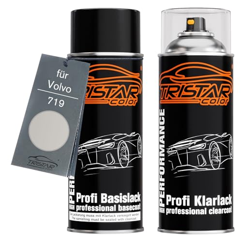 TRISTARcolor Autolack Spraydosen Set für Volvo 719 Luminous Sand Metallic Basislack Klarlack Sprühdose 400ml TRISTARcolor Autolack Spraydosen Set für Volvo 719 Luminous Sand Metallic Basislack Klarlack Sprühdose 400ml von TRISTARcolor