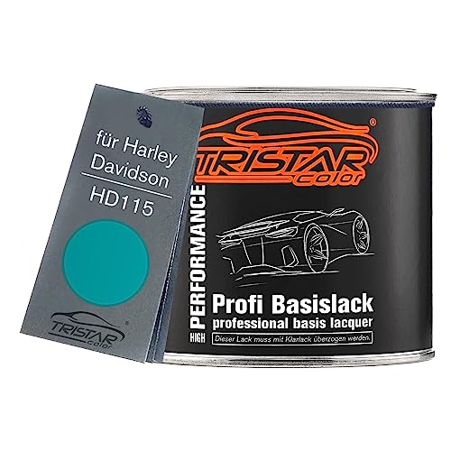 TRISTARcolor Motorradlack Dose spritzfertig für Harley Davidson HD115 Turquoise Basislack 0,5L von TRISTARcolor