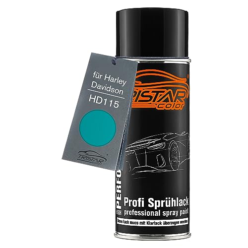 TRISTARcolor Motorradlack Spraydose für Harley Davidson HD115 Turquoise Basislack Sprühdose 400ml von TRISTARcolor