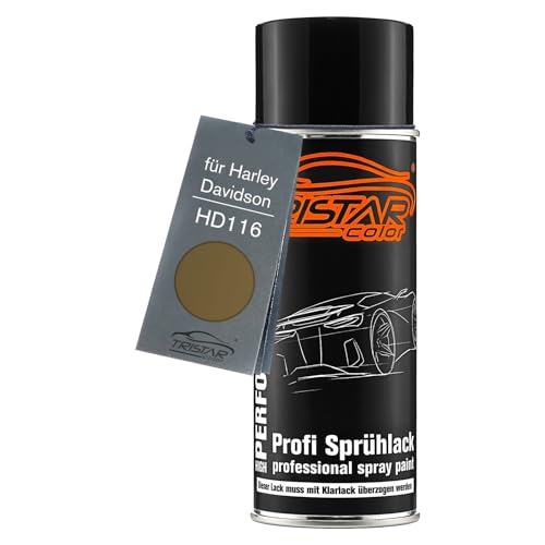 TRISTARcolor Motorradlack Spraydose für Harley Davidson HD116 Olive Green Basislack Sprühdose 400ml von TRISTARcolor