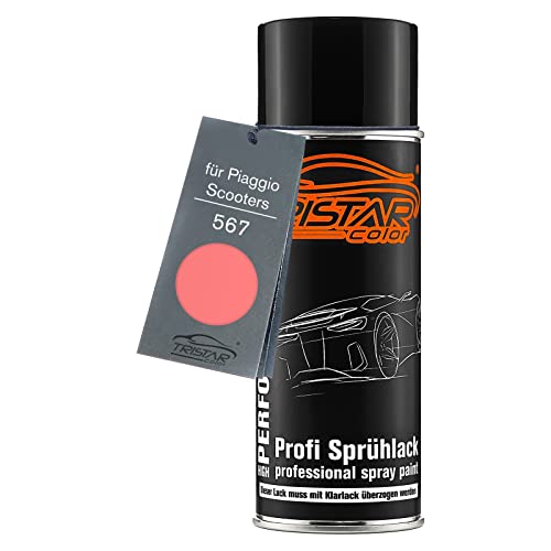 TRISTARcolor Motorradlack Spraydose für Piaggio Scooters 567 Special Edition Pink Basislack Sprühdose 400ml von TRISTARcolor