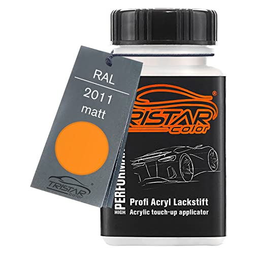 TRISTARcolor RAL 2011 Tieforange matt Lackstift 50 ml schnelltrocknend von TRISTARcolor