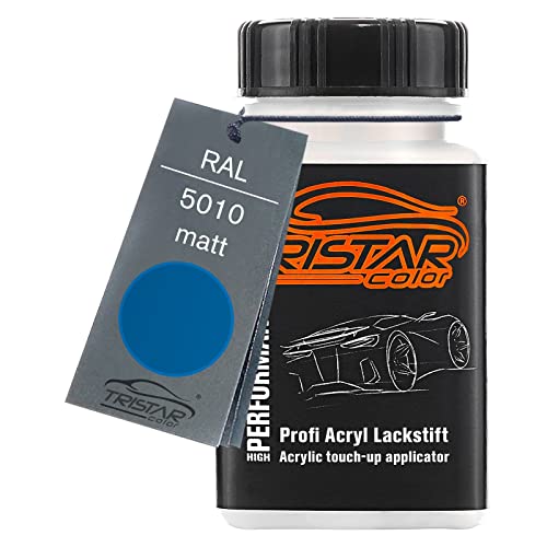 TRISTARcolor RAL 5010 Enzianblau matt Lackstift 50 ml schnelltrocknend von TRISTARcolor