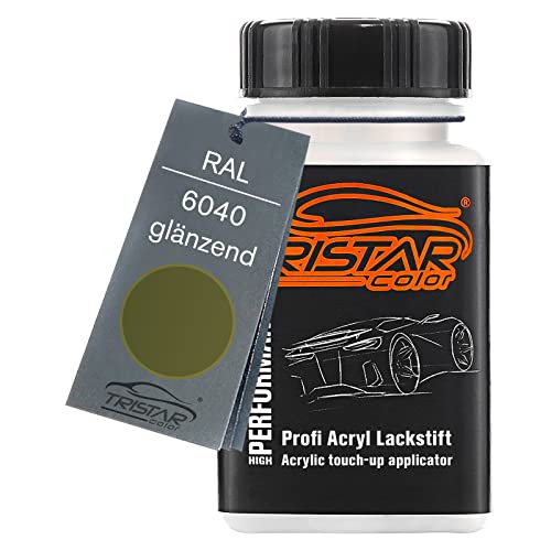 TRISTARcolor RAL 6040 Light Olive glänzend Lackstift 50 ml schnelltrocknend von TRISTARcolor