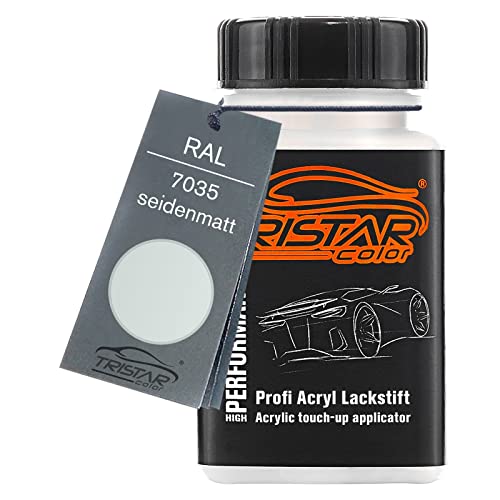 TRISTARcolor RAL 7035 Lichtgrau seidenmatt Lackstift 50 ml schnelltrocknend von TRISTARcolor