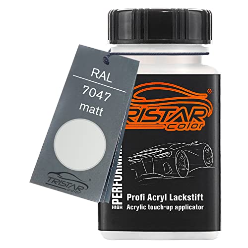 TRISTARcolor RAL 7047 Telegrau 4 matt Lackstift 50 ml schnelltrocknend von TRISTARcolor