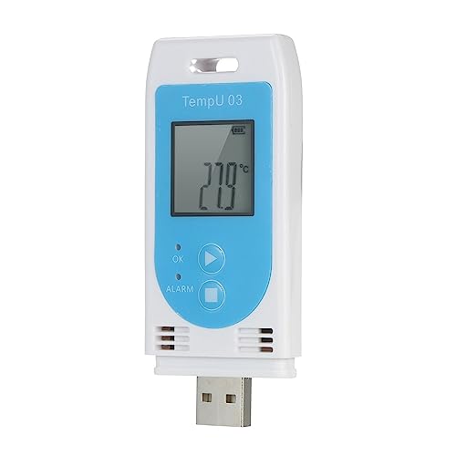 TRITAM 1 Stück TempU 03 USB-Temperatur-Feuchtigkeits-Datenlogger-Recorder Feuchtigkeitsaufzeichnungsmessgerät von TRITAM