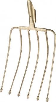 TRIUSO 6-teilige Rübengabel, 37 cm, Zinklegierung mit Silberfinish von TRIUSO