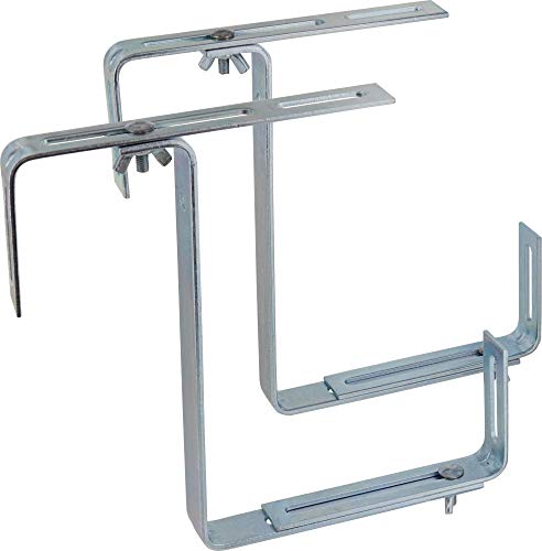 Balkonblumenkastenhalter Balkon Bügel Halterung verzinkt verstellbar 2 Stück von TRIUSO