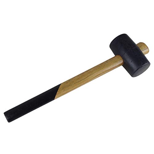 McDrill Gummihammer McDrill mit lackiertem Holzgriff Durchm. 55 mm von TRIUSO
