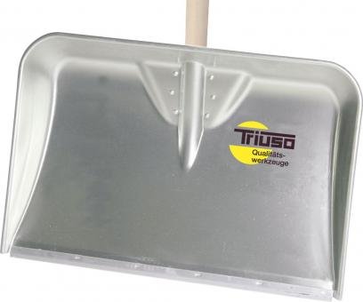 TRIUSO-Alu-Muldeschaufel mit Eschenstiel und Kunststoff Gleitkante von TRIUSO