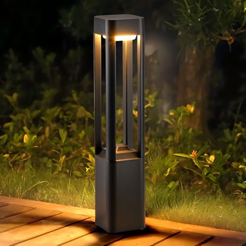 TRIVIDHA Moderne Wegeleuchte für den Garten, schwarzes Aluminiumgehäuse, quadratische LED-Wegbeleuchtung, wasserdicht IP65, für Garten, Hof, Garage, Gehweg TRIVIDHA Moderne Wegeleuchte für den Garten, schwarzes Aluminiumgehäuse, quadratische LED-Wegbeleuchtung, wasserdicht IP65, für Garten, Hof, Garage, Gehweg von TRIVIDHA