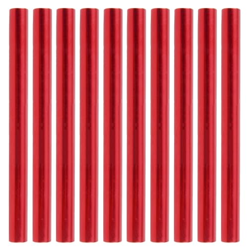 TRIWONDER Zeltstange Reparatur Set, Aluminium Zeltgestänge Reparaturset für Durchmesser 7.9mm - 8.5mm Zeltstange (Rot - 10 Stück, 11mm) von TRIWONDER