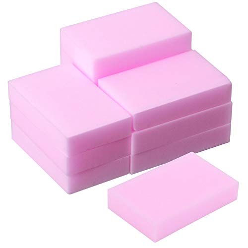 TRIXES 30er Pack Wunder Schwämme zur chemikalienfreien Fleckenentfernung - Präzisions-Haushaltsreinigung und Professionelle Fleckenentfernung - Auf Maß zuschneidbar - Farbe Rosa von TRIXES