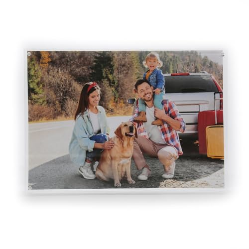 TRIXES A4-Acryl-Fotorahmen – magnetischer Mehrzweck-Bilderrahmen mit Glaseffekt, perfekt zum Präsentieren auf Ihrem Schreibtisch, zum Aufstellen auf Ihrem Sideboard oder zum Abstellen von TRIXES