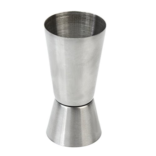 TRIXES Edelstahl Cocktail Doppel-Messbecher Dual 50ml / 25ml von TRIXES