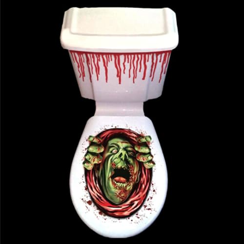 TRIXES Gruselige Halloween WC Dekoration Zombie von TRIXES