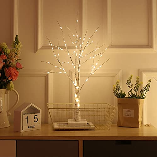 TRIXES weißer LED Kunstbaum für Weihnachten, Ostern, Halloween, Heimdeko & mehr - batteriebetriebene Dekoration/Lampe für den Innenbereich - weiße Birke in Holzoptik mit LED-Leuchten in den Ästen TRIXES weißer LED Kunstbaum für Weihnachten, Ostern, Halloween, Heimdeko & mehr - batteriebetriebene Dekoration/Lampe für den Innenbereich - weiße Birke in Holzoptik mit LED-Leuchten in den Ästen von TRIXES