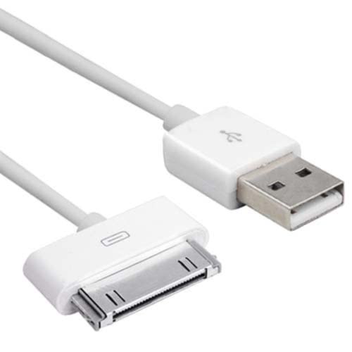 TRIXES Weißes 30-poliges USB-Datensynchronisations-Ladekabel, 2 Meter, iPhone/iPad-Ladekabel, USB-Ladekabel, iPhone/iPad-Ladegerät, Telefonzubehör, Apple-Kabel von TRIXES