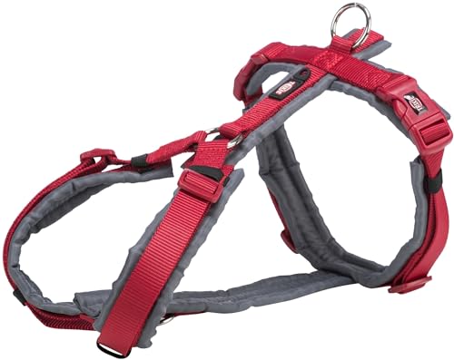 Premium Trekkinggeschirr, M-L, Rot/Graphit, 62-74 cm/25 mm von TRIXIE