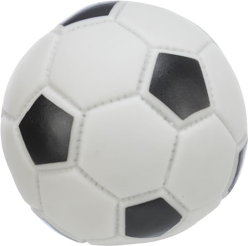 TRIXIE Hundefußball, 3436, Vinyl, ø 10cm, mit Sound, grau/schwarz von TRIXIE