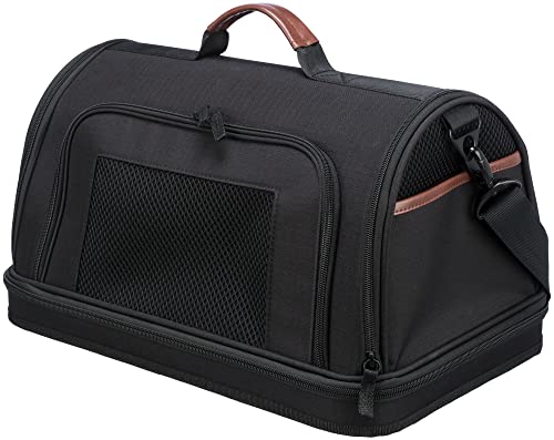 TRIXIE Airline Tasche Gate, Flugzeug Reisetasche Für Hunde, 28 × 25 × 45 cm, Schwarz - 28906 von TRIXIE