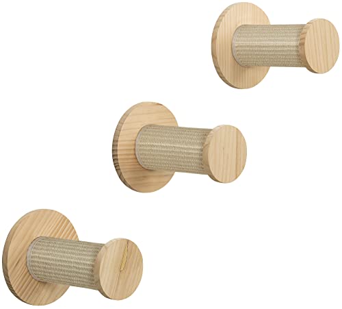 TRIXIE Katzenwand Möbel Set 3 - Katzenkratzer und Kletterregale - Sisalseil Kratzbäume - 3 erhöhte Stufen - Natur/Weiß TRIXIE Katzenwand Möbel Set 3 - Katzenkratzer und Kletterregale - Sisalseil Kratzbäume - 3 erhöhte Stufen - Natur/Weiß von TRIXIE