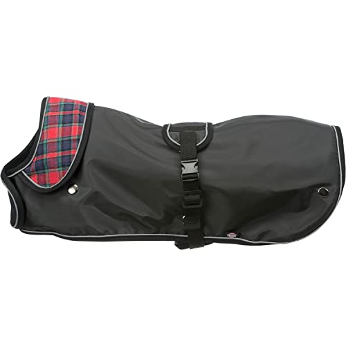 TRIXIE Mäntel und Capas Hermy 2-in-1 Umhang, S, 43 cm, Schwarz/Rot von TRIXIE