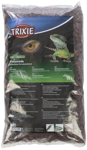 TRIXIE Pinienrinde Terrariensubstrat ideal für Schlangen und Tropenreptilien - 10 Liter - antibakteriell - entstaubt und hocherhitzt - Feuchtigkeitsspeicher - ohne chemische Zusatzstoffe - 76141 TRIXIE Pinienrinde Terrariensubstrat ideal für Schlangen und Tropenreptilien - 10 Liter - antibakteriell - entstaubt und hocherhitzt - Feuchtigkeitsspeicher - ohne chemische Zusatzstoffe - 76141 von TRIXIE