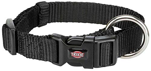 Trixie Premium Halsband, L–XL: 40–65 cm/25 mm, schwarz, 4011905201719 von TRIXIE