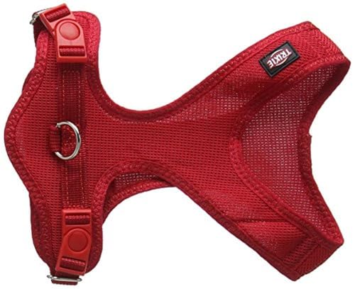 TRIXIE TX-16263 Comfort Soft Touring Harness XS–S: 30–45 cm/15 mm, red von TRIXIE