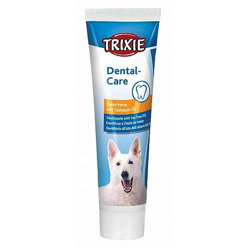 TRIXIE Dental Care | 1 x 100 g | Zahncreme für Hunde mit Teebaumöl | Kann dabei helfen Zahnstein und Verfärbungen vorzubeugen | Zur Verbesserung der Mundhygiene TRIXIE Dental Care | 1 x 100 g | Zahncreme für Hunde mit Teebaumöl | Kann dabei helfen Zahnstein und Verfärbungen vorzubeugen | Zur Verbesserung der Mundhygiene von TRIXIE