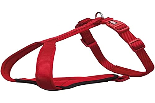 Trixie 1998503 Premium Geschirr, 50-60 cm/20 mm, rot, M von TRIXIE
