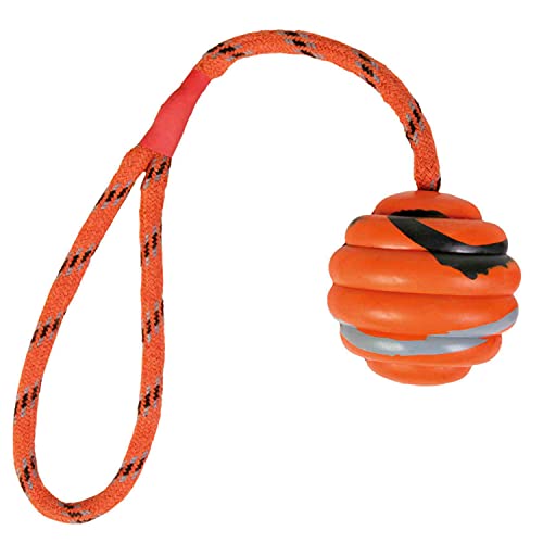 TX-33724 Wavy Ball on a Rope, Natural Rubber 6/30 cm von TRIXIE
