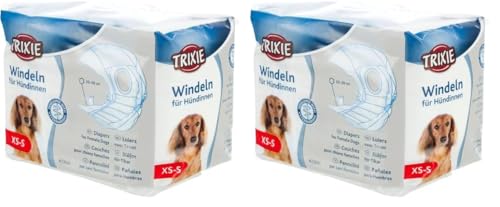 Trixie 23631 Windeln für Hündinnen, XS–S: 20–28 cm, 12 St. (Packung mit 2) von TRIXIE