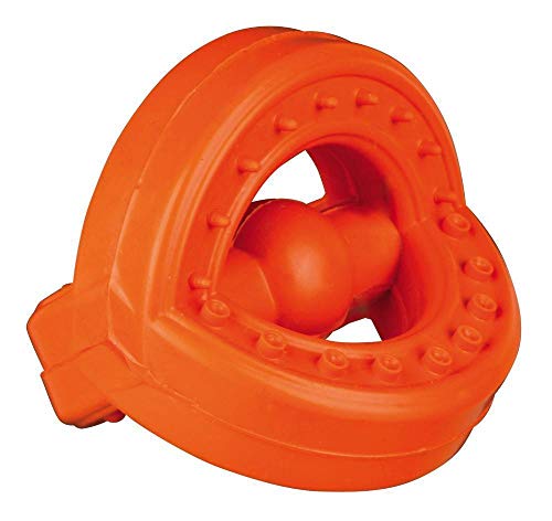 TRIXIE Greifer Hundespielzeug, Naturgummi, 3316, 7 cm, orange von TRIXIE