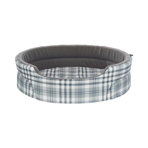 TRIXIE Hundebett Lucky 65 × 55 cm in grau/weiß - gemütliches Hundekissen mit Baumwoll-Optik - Hundekorb für mittelgroße Hunde - rutschfest - 37023 TRIXIE Hundebett Lucky 65 × 55 cm in grau/weiß - gemütliches Hundekissen mit Baumwoll-Optik - Hundekorb für mittelgroße Hunde - rutschfest - 37023 von TRIXIE