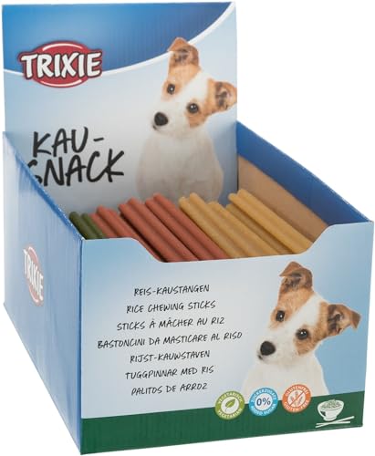 TRIXIE Veggie Hundeleckerli Reis-Kaustange, 40 Stück Vorteilspack 23 cm, 100 G - 31514 von TRIXIE