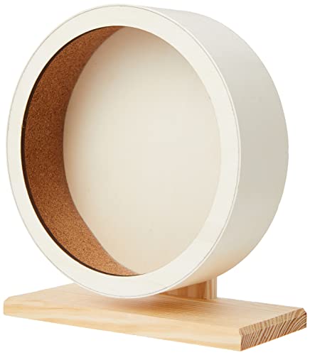 TRIXIE Holz-Laufrad ø 21 cm - unbehandelt - geschlossene Lauffläche mit Kork-Bezug - leichtgängiges Kugellager - 21 x 24 x 10 cm - 60922 von TRIXIE