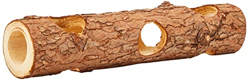 TRIXIE Natural Living Röhrentunnel, Rindenholz, ø 7 × 30 cm, 6131, 100% Naturmaterialien, ohne Harzkanäle von TRIXIE