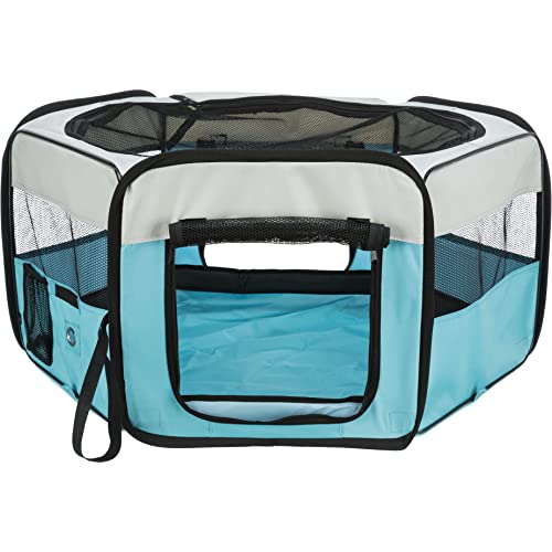 Trixie 64052 Freilauf für Kleintiere, ø 90 × 40 cm, blau/grau von TRIXIE