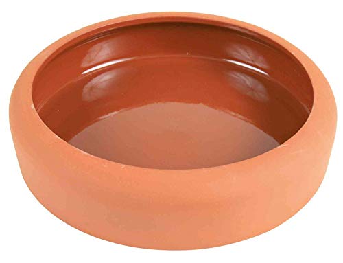 Trixie Keramik-Schüssel mit abgerundetem Rand, terracotta, 125 ml von TRIXIE