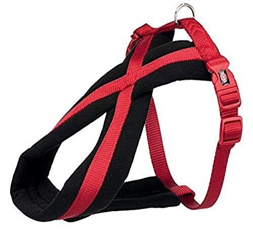 Trixie Premium Touring Hundegeschirr L: 60–90 cm/25 mm, rot von TRIXIE